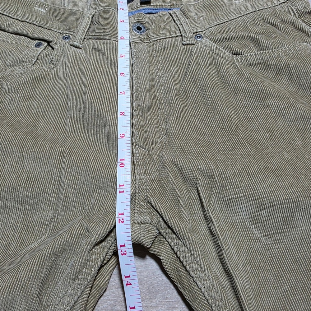 Banana Republic Corduroy Pants Mens 32x32 Tan Khaki Pima Cotton 5-Pocket Cords - Picture 7 of 9